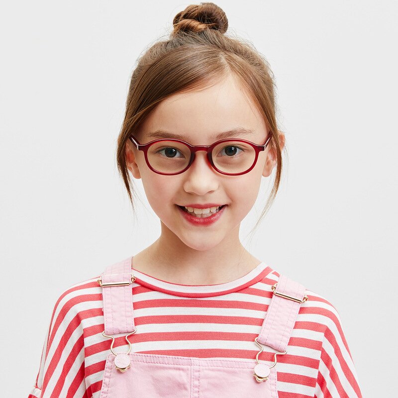 Glasses Manufacturer - Kids Pink Blue TR90 Frame Blocking Blue Light Eyewear Fashion Anti-blue Light Oval Optical for Girls Boys