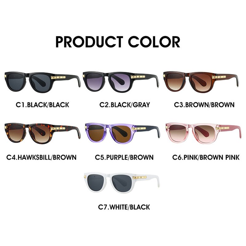 Sunglasses Manufacturer - New Fashion UV400 Summer PC Cat Eye Shades Vintage Black Pink for Women Designer Retro for Ladies Men