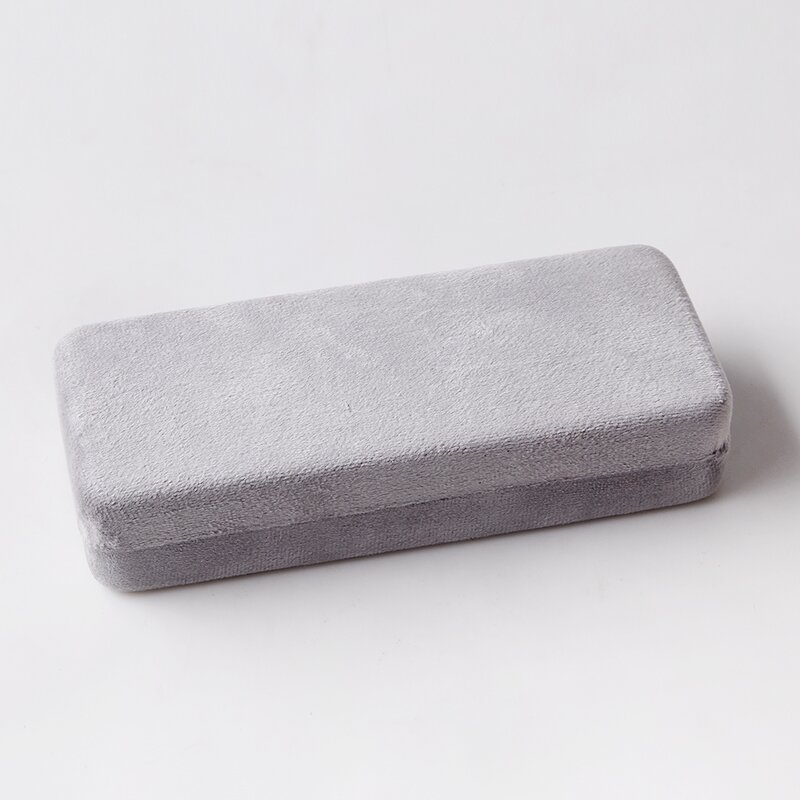 Glasses Case Manufacturer - 2022 New Arrival Fashion Gray Flocking Glasses Case Ins Hot Sale Rectangle Eyeglasses Storage Packing Box