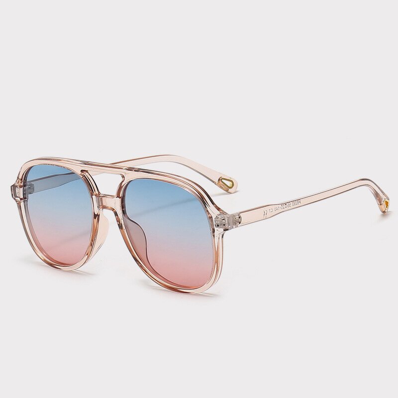 Sunglasses Manufacturer - Retro Oversized Aviation for Men Women Gradient Pilot Shades Double Bridge TAC Lenses Driving Polarized