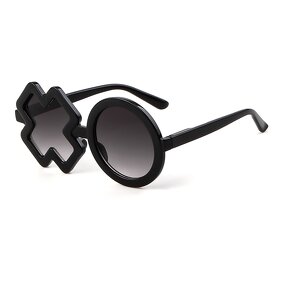 Sunglasses Manufacturer - New Cute Baby Comfortable Dazzling Round Frame Flower Petal Spring Legs Sunflower