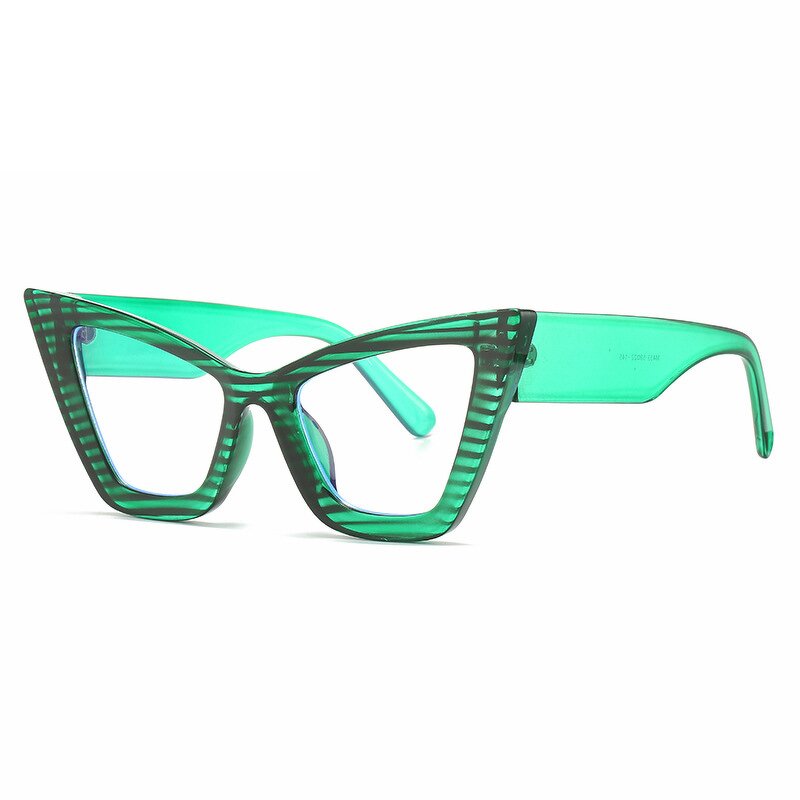 Glasses Manufacturer - Vintage Fashion Big Frame Eyewear for Women Modern Tortoiseshell Optical Designer Cat Eye Blue Light Blocking