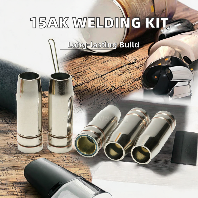 Welding Torch Tips Manufacturer - 15AK Copper with 24KD 25AK 36KD 501D Gas Nozzle Tig Process Torch Accessories