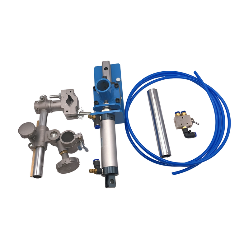 Welding Positioner Turntable Parts Manufacturer - Pneumatic Cylinder Stroke Torch Holder Clamp Adjustable with Slide Rail