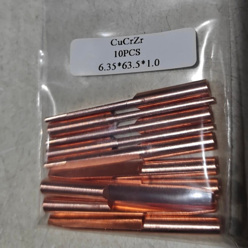 Welding Contact Tip Manufacturer - JINSLU OEM Customizable Narrow Gap MIG 6.35x63.5x1.0mm CuCrZr Tips 63.5x48x1.0 High Precision Conductive