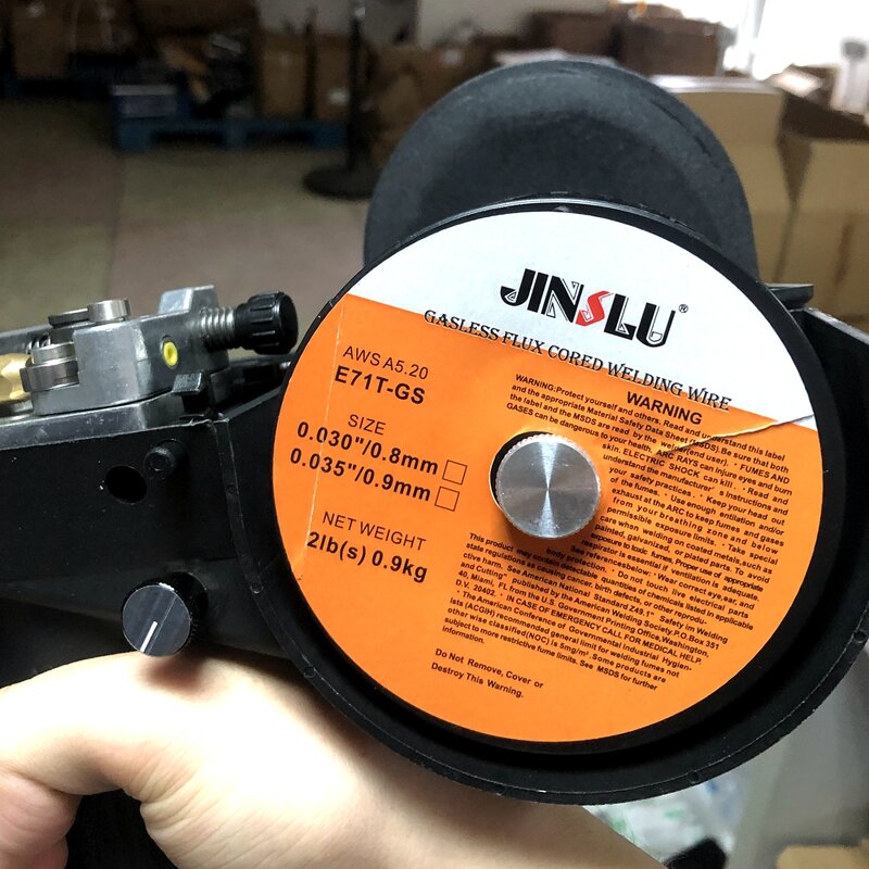 Welding Flux Cored Wire Manufacturer - 0.8mm 0.9mm Self-Shielded Gas AWS E71T-GS 1KG 100mmx50mm Inside Hole 16.5mm