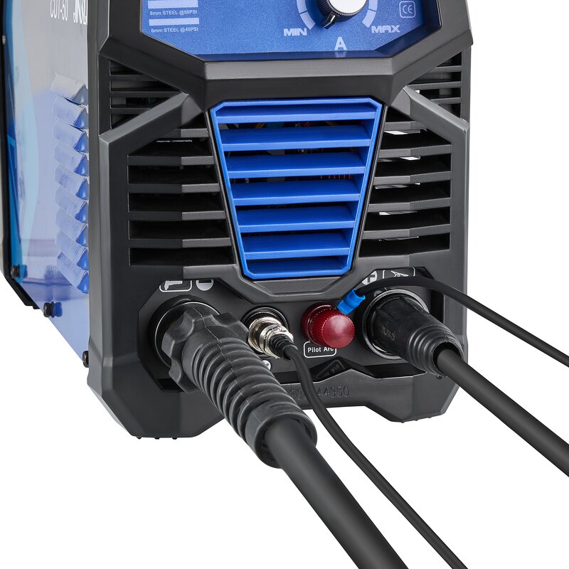 Plasma Cutting Machine Manufacturer - JINSLU CUT50 IGBT High Frequency Inverter Pilot Arc Welding Machine AG60 Torch Blue 220V