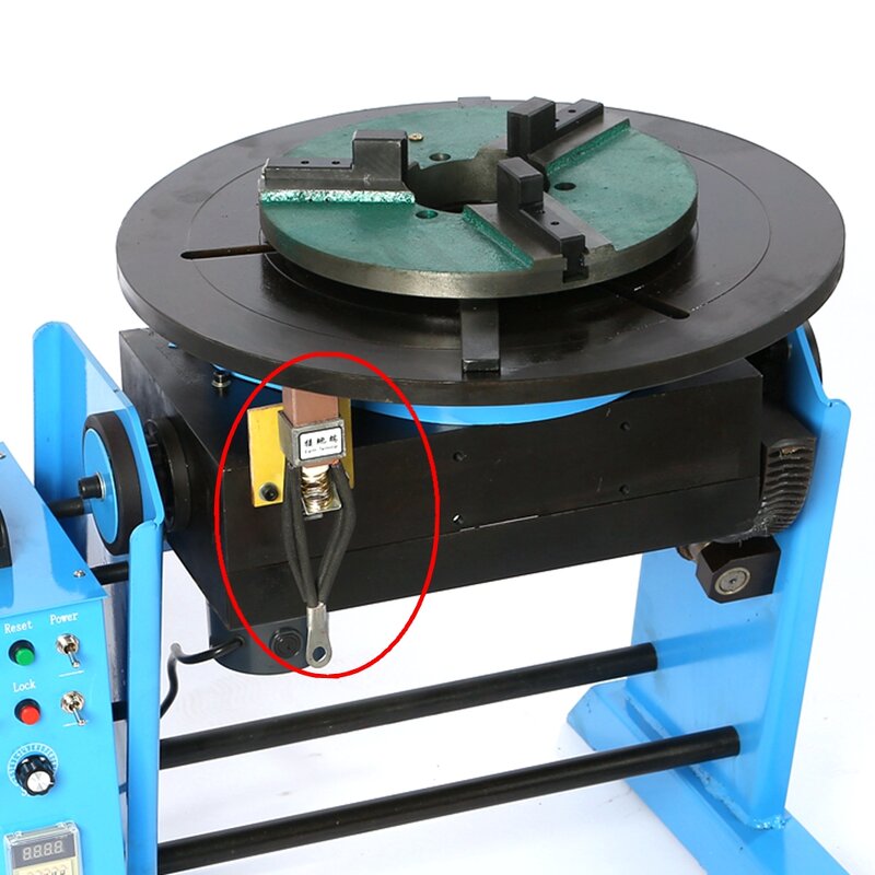 Carbon Brush Manufacturer - 50mm Hole Distance Brass Copper Ground Wire Cable for Automatic Welding Positioner Turntable Table Tube Welder