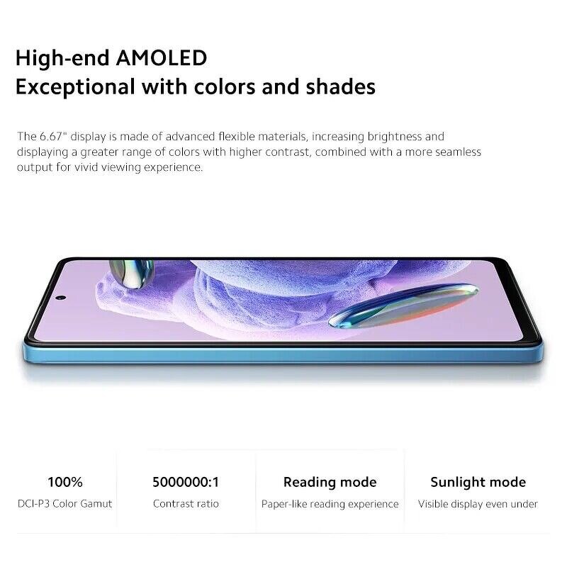 Smartphone Manufacturer - Xiaomi Redmi Note 12 PRO+ Unlocked Original 5G AMOLED Octa Core 108MP