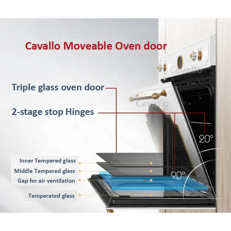 Electric Oven Manufacturer - Cavallo Combi Kitchen Steam 52L