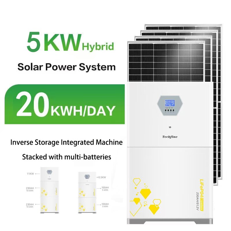 Solar Panels System Manufacturer - Wholesale Factory Complete Set 10KW Off Grid 5000 Watts Home Energy