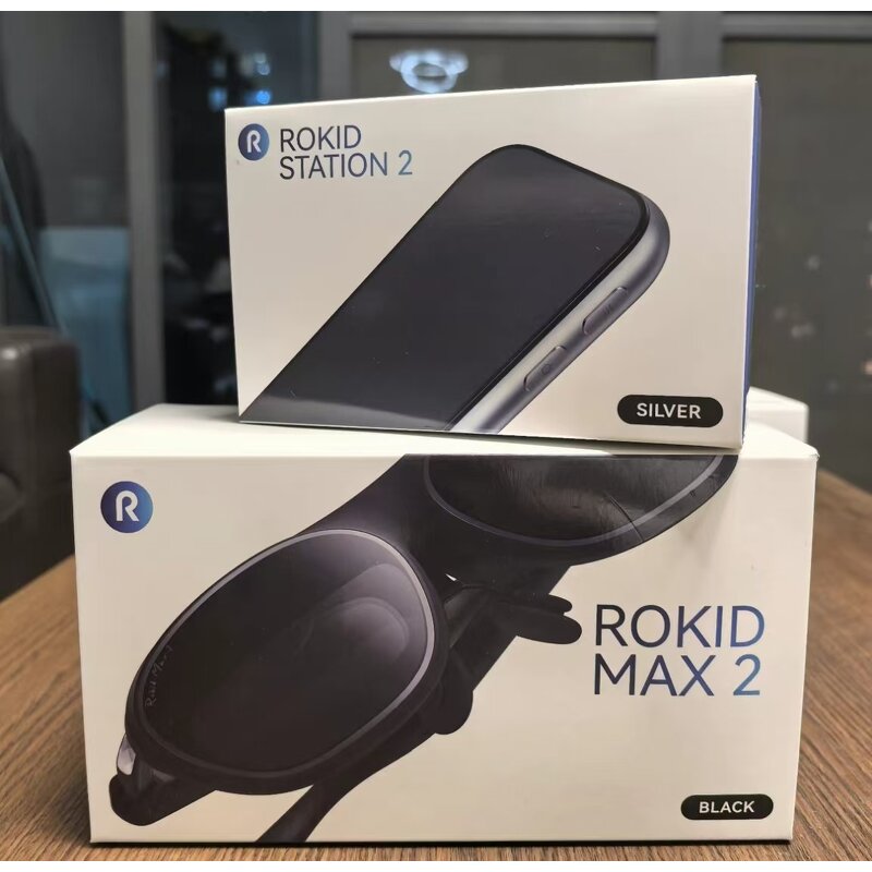 AR Glasses Manufacturer - Rokid Max 2 & Station 2 Hardware 120Hz Refresh Rate 3D 4K Mobile Movie Augmented Reality