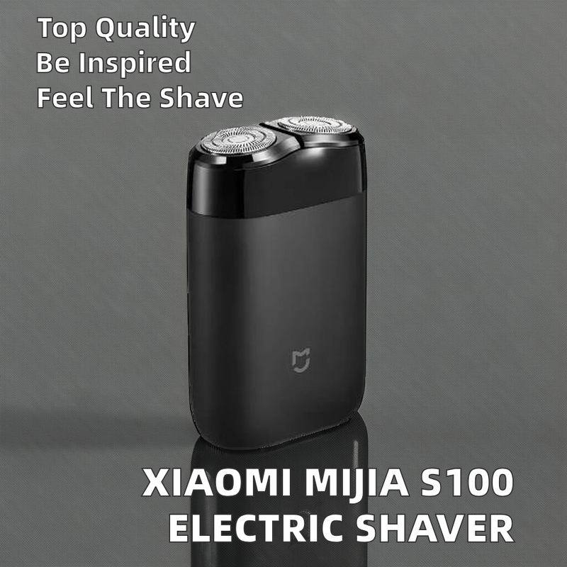 Electric Razor Manufacturer - Xiaomi Mijia S100 Two Floating Heads Portable Waterproof USB Rechargeable Steel Men 12 Months Warranty