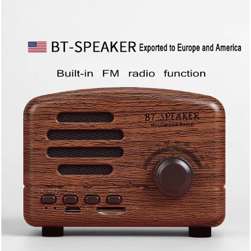 Portable Speaker Manufacturer - Vintage Mini Retro with AM FM Radio Multi-Color Multi-functional