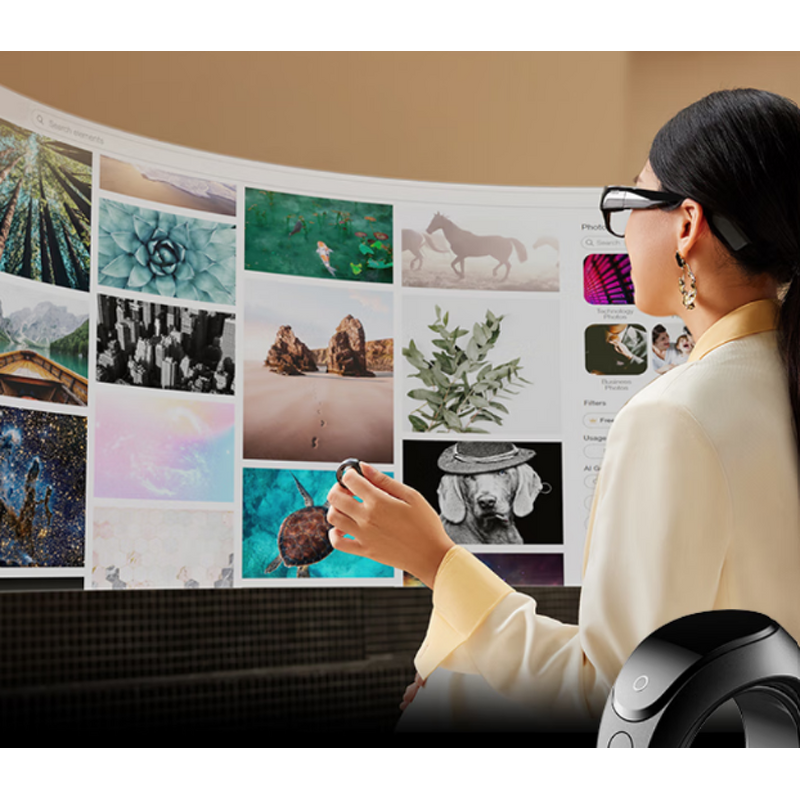 Smart Glasses Manufacturer - 2025 INMO AIR3 AR VR AI Display Translation Augmented Reality Camera AI Assistant 1080P Screen