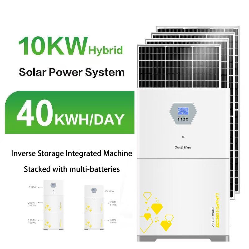 Solar Panels System Manufacturer - Complete Set 5KW 10KW 20KW Off Grid 5000 Watts Home Energy