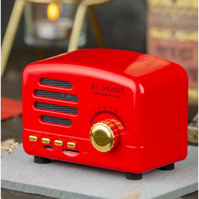 Portable Speaker Manufacturer - Vintage Mini Retro with AM FM Radio Multi-Color Multi-functional