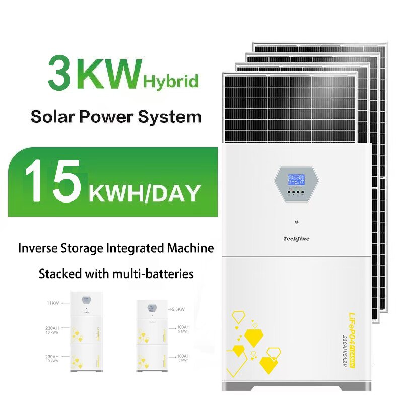 Solar Panels System Manufacturer - Complete Set 5KW 10KW 20KW Off Grid 5000 Watts Home Energy