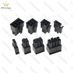 5557 Male Shell Connector - Manufacturer Black 4.2mm Double Row 2P-24P