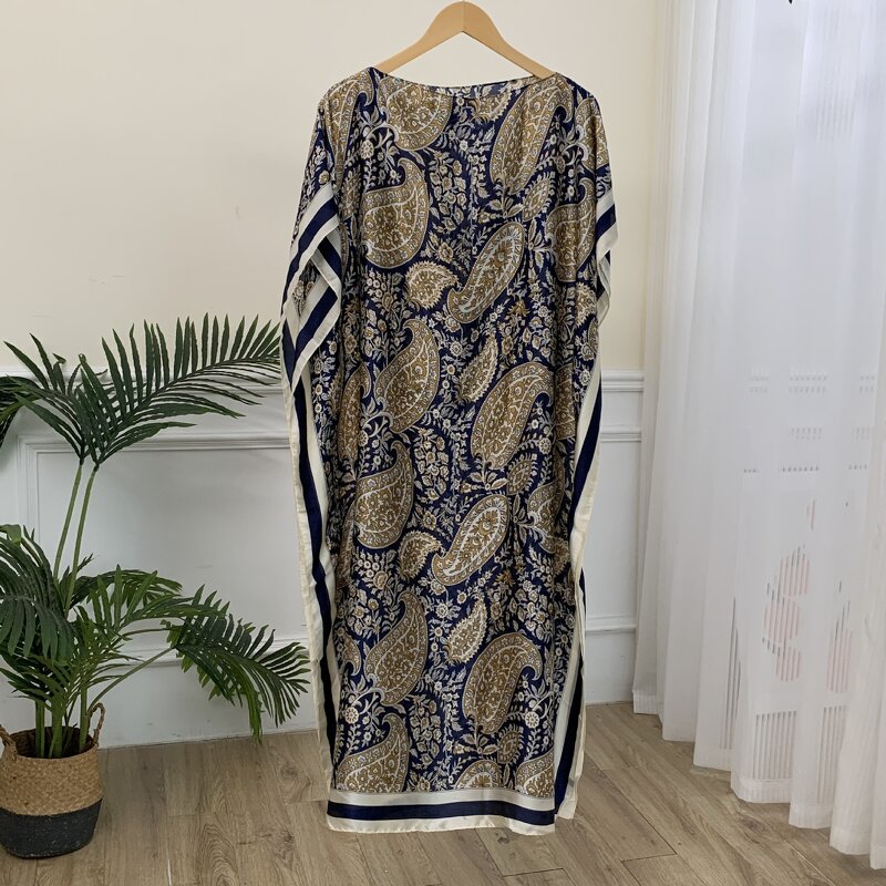 Caftan Dress Manufacturer - Wholesale 2024 Hot Sale for Women 120cm Length Brand Printed Long Muslim Abaya