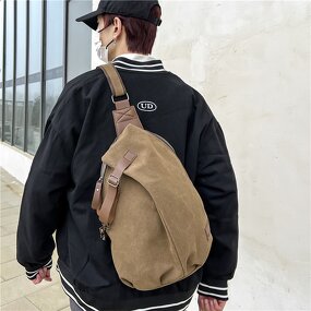 Crossbody Bag Manufacturer - Chest Bag Men's One Shoulder Large Capacity Outdoor Sports Leisure Fashion Small Shoulder