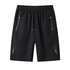 Sport Shorts Manufacturer - Men's Summer Thin Casual Bermudas Black Classic Clothing Beach