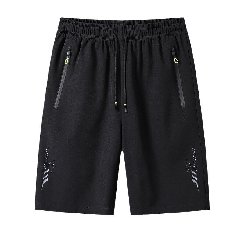 Sport Shorts Manufacturer - Men's Summer Thin Casual Bermudas Black Classic Clothing Beach