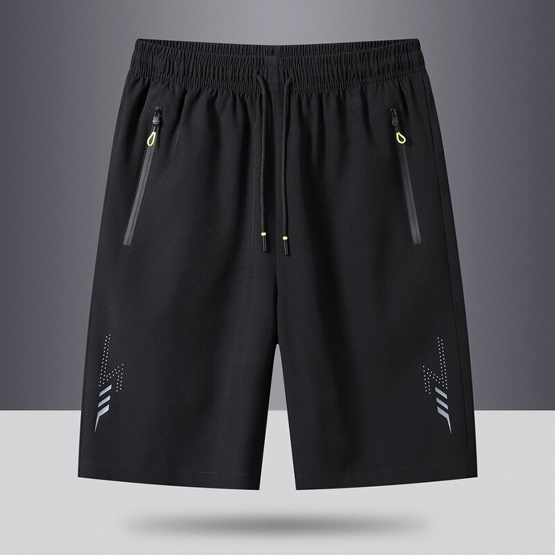 Sport Shorts Manufacturer - Men's Summer Thin Casual Bermudas Black Classic Clothing Beach