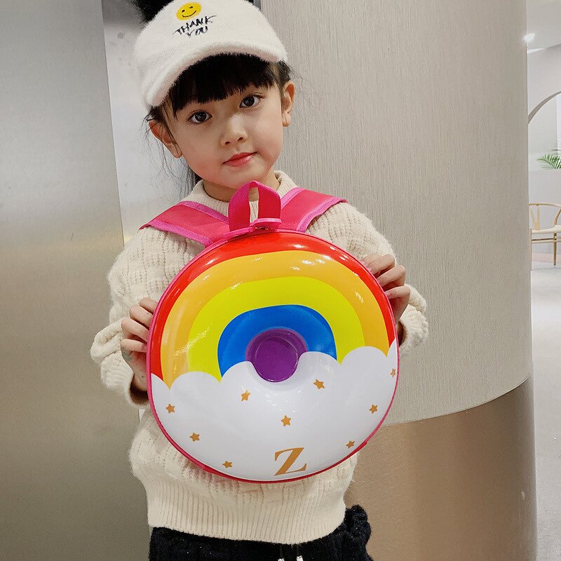Children's Backpack Manufacturer - Doughnut Eggshell Bag Kindergarten Baby School Cartoon Cute for Boys Girls