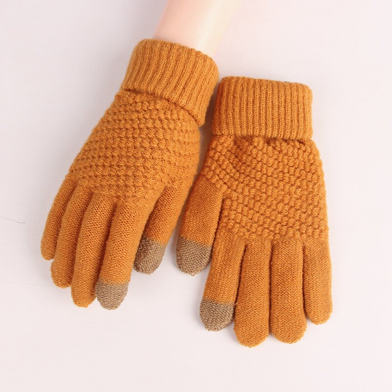 Stretch Knit Gloves Manufacturer - Female Mittens Winter Warm Accessories Magic Touch Screen Sensory for Women
