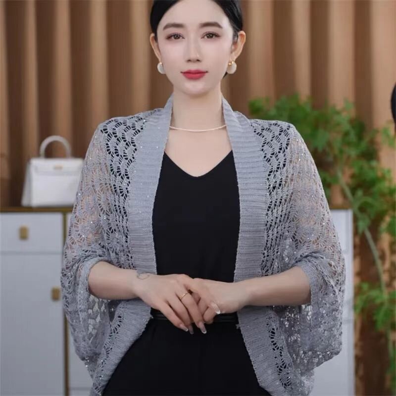 Knitted Shawl Manufacturer - Hot Selling Autumn Winter Boho Vintage Ethnic Style Cloak Outwear Scarf for Women