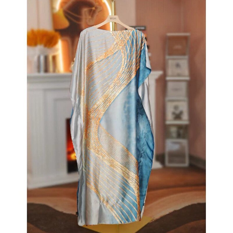 African Fashion Dress Manufacturer - Printed Floral Turkey Kaftan Islamic Clothing Abaya Women Muslim Female Gown