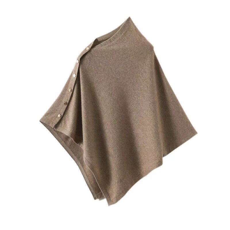 Wool Shawl Manufacturer - 2025 New 100% for Women Winter Autumn Fashion Versatile Diagonal Buckle Loose High-end