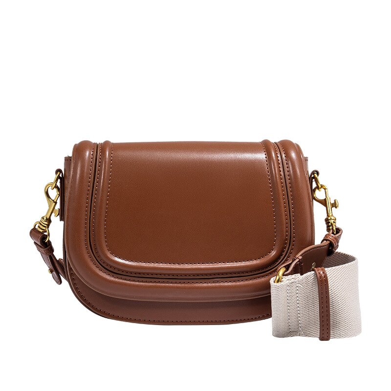 Saddle Crossbody Bag Manufacturer - Women's Small for Women 2025 Wide Canvas Shoulder Strap Vintage Underarm