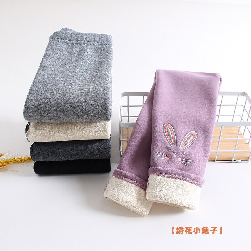 Children Leggings Manufacturer - Wholesale Fashion Rabbit Lined Tights Cotton Kids Baby Girls Toddler Infant