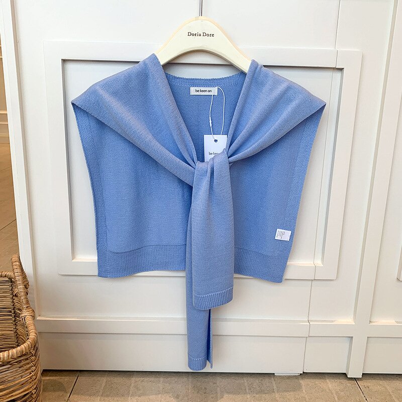 Knitted Wool Shawl Manufacturer - 2025 New Collar Small Decorative Collar Wool Knot Decorative Scarf