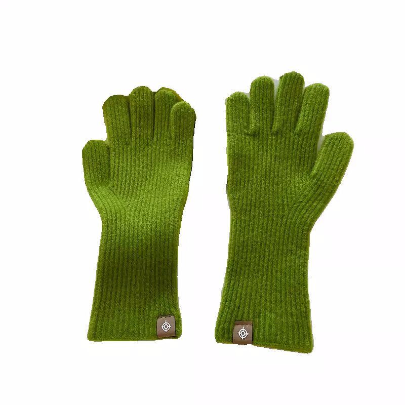 Touch Screen Gloves Manufacturer - New Designs Wool Touchable Finger Splitting for Women's Knitted Warm Solid Color