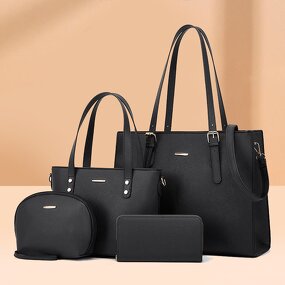 Handbag Set Manufacturer - Fashion High Quality PU Leather Women's Handbag and Wallet 3 in 1