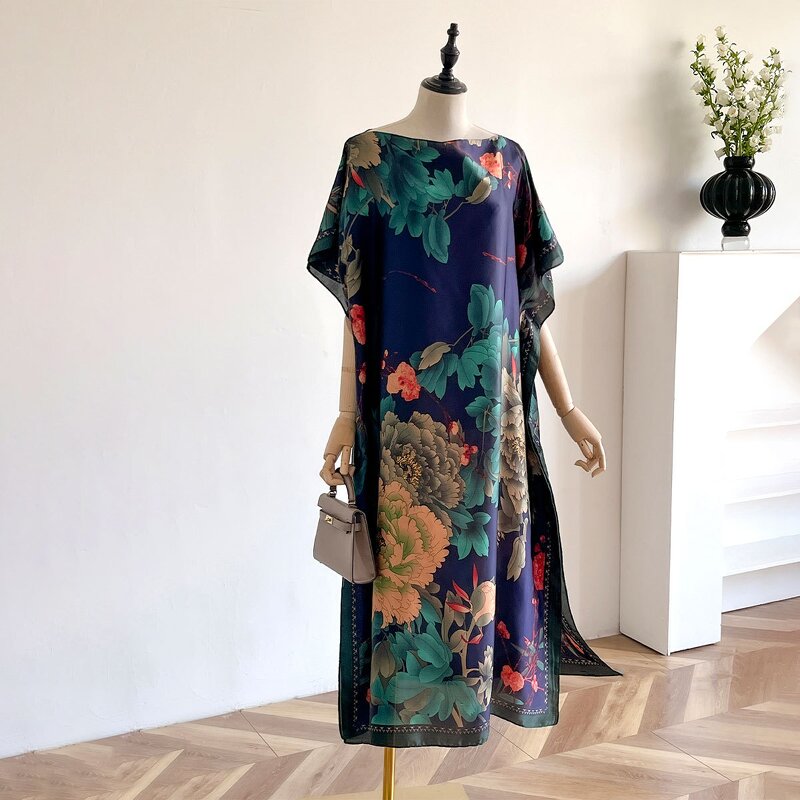 Caftan Dress Manufacturer - Wholesale 2025 Hot Sale for Women 120cm Length Brand Printed Long Muslim Abaya