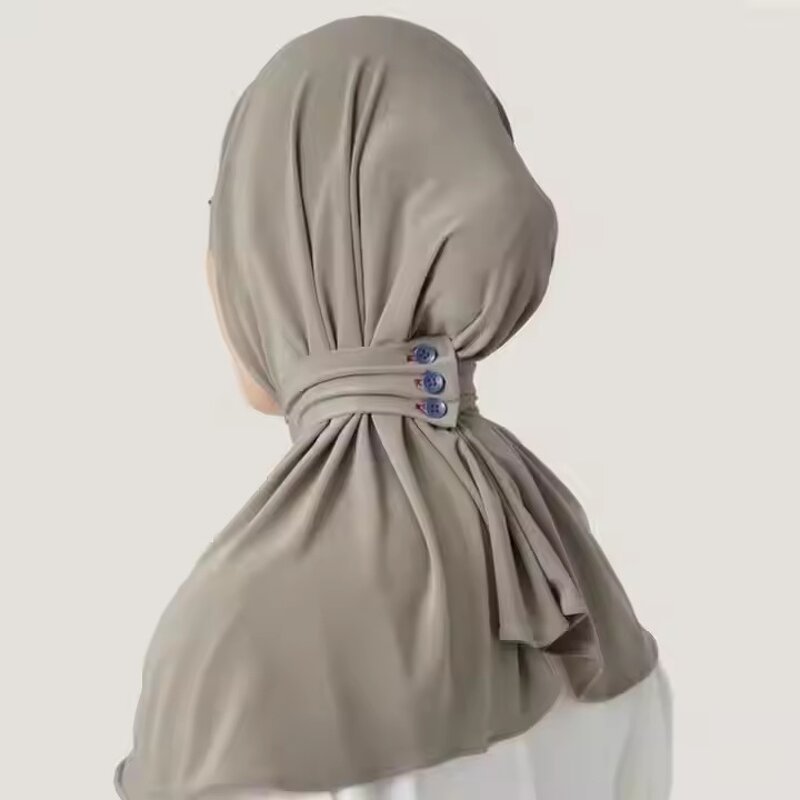 Jersey Hijab Manufacturer - Premium with Rope Women Luxury Fashion Turnkey Headscarf Khimar