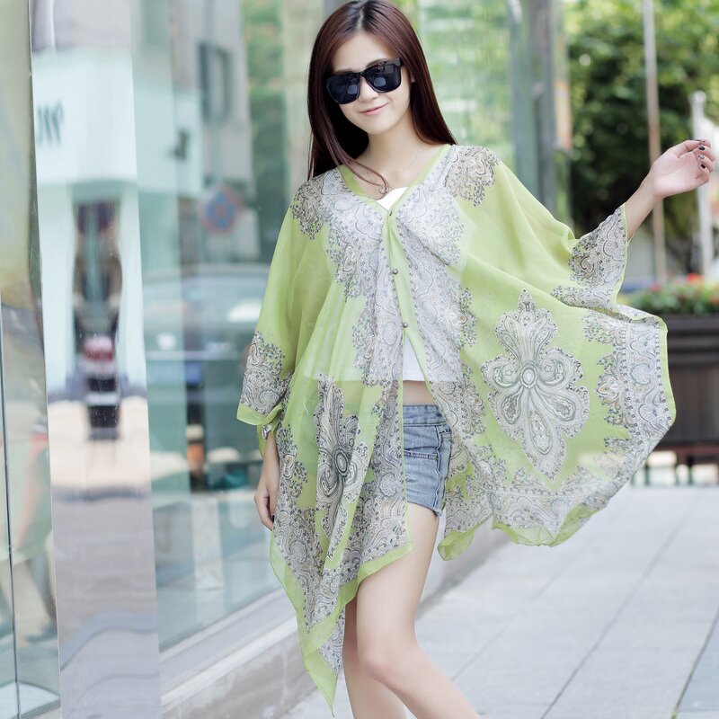 Chiffon Shawl Manufacturer - 2025 Summer for Beach Scarves for Ladies Fashion Travel Hijabs