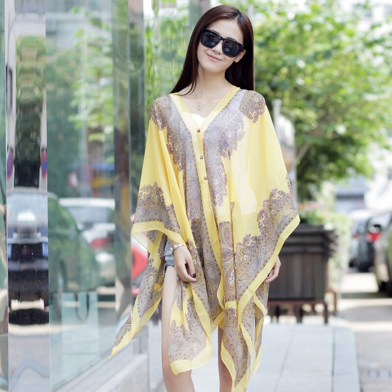 Chiffon Shawl Manufacturer - 2025 Summer for Beach Scarves for Ladies Fashion Travel Hijabs