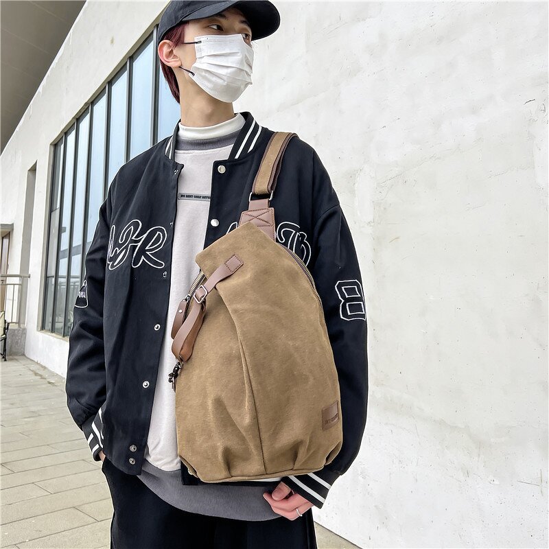 Crossbody Bag Manufacturer - Chest Bag Men's One Shoulder Large Capacity Outdoor Sports Leisure Fashion Small Shoulder