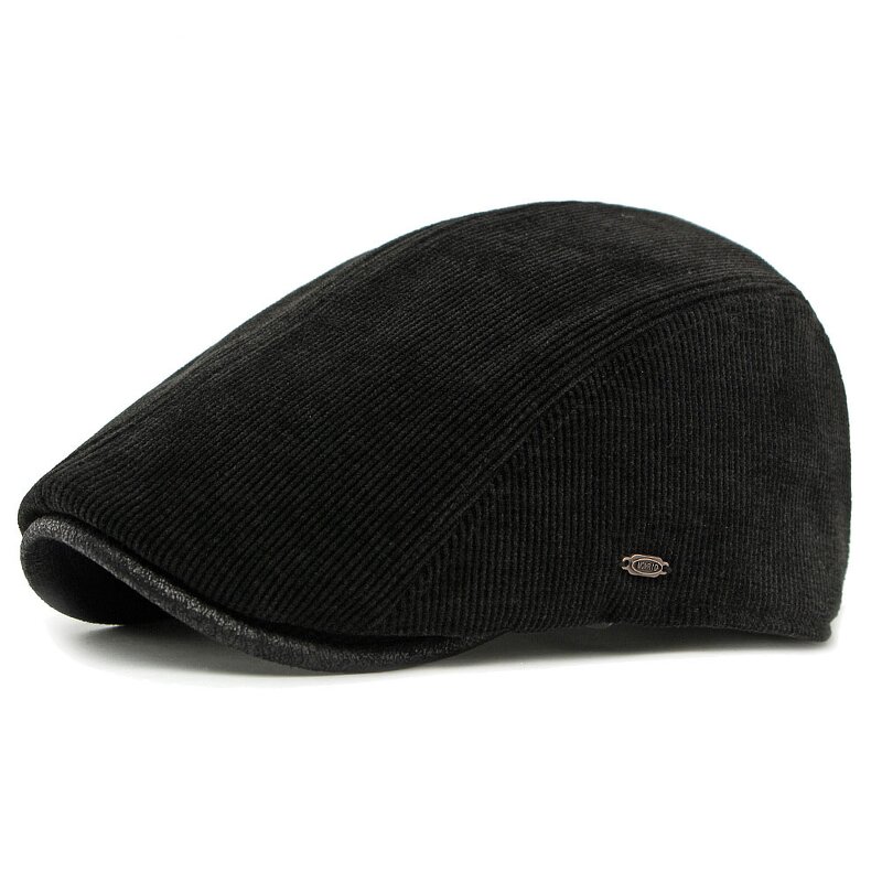 Corduroy Beret Manufacturer - Men Fashion Spring Autumn Thick Warm Women's Flat Hat Vintage Casual Unisex