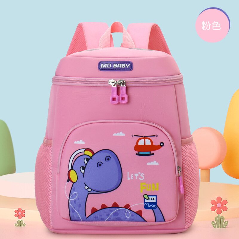 Children's Backpack Manufacturer - New Wholesale Boys Girls Casual Light Weight Cartoon Dinosaur Cute Double Shoulder