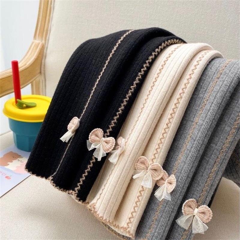 Girls Kids Pants Manufacturer - New Fashion Four Seasons Children's Leggings Cotton Velvet Elastic Waist 2-8 Years