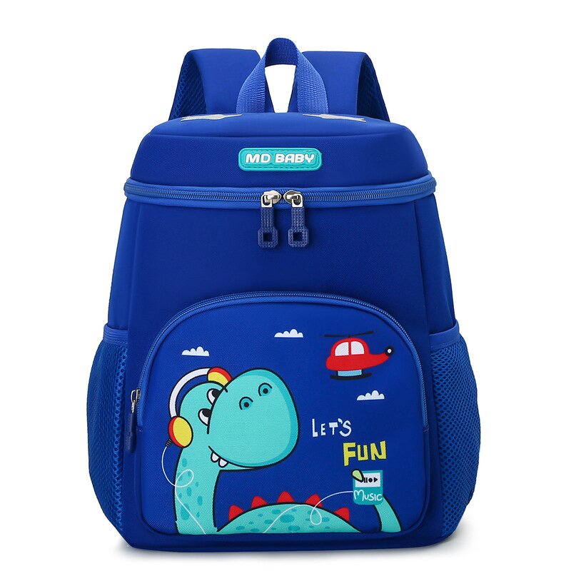 Children's Backpack Manufacturer - New Wholesale Boys Girls Casual Light Weight Cartoon Dinosaur Cute Double Shoulder