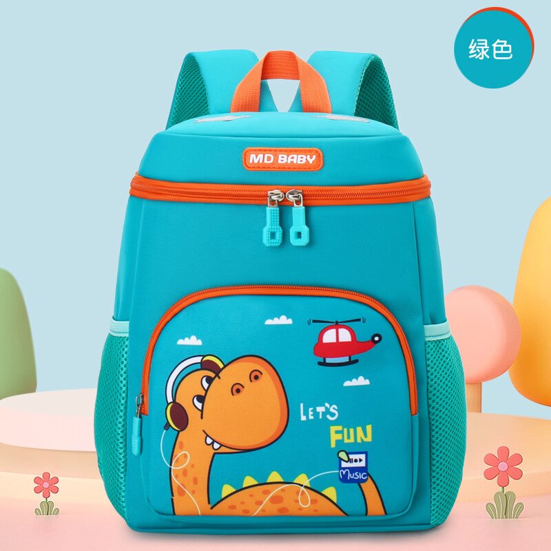 Children's Backpack Manufacturer - New Wholesale Boys Girls Casual Light Weight Cartoon Dinosaur Cute Double Shoulder