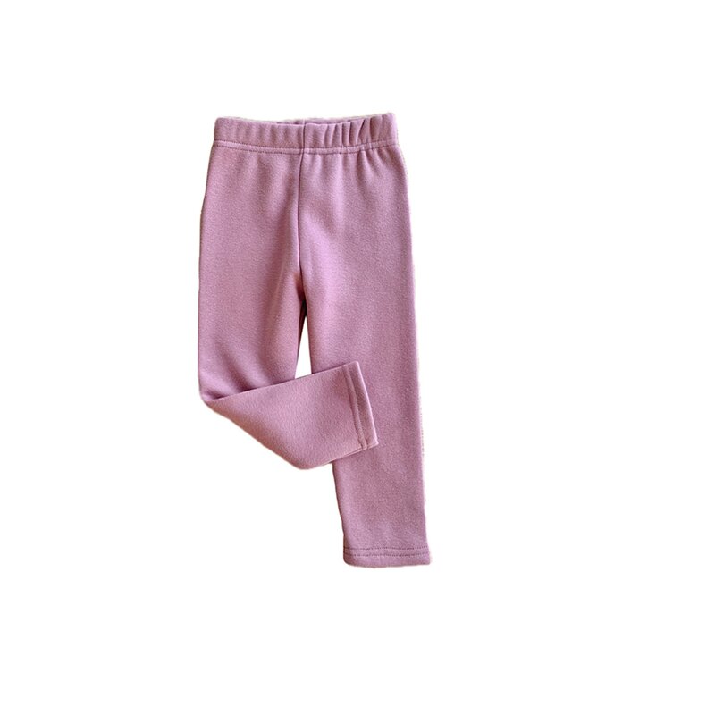 Baby Girls Leggings Manufacturer - Winter Casual Solid Candy Color Keep Warm Fleeced Comfortable for Little Girls Kids
