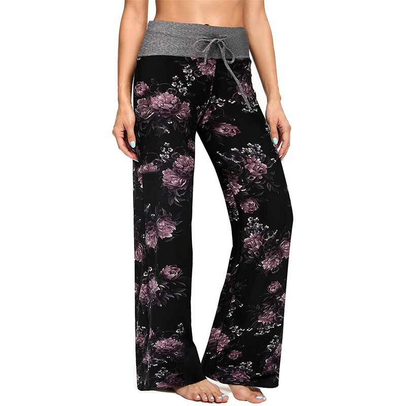 Pajama Pants Manufacturer - Sleepwear for Women Soft Black Plaid Comfy Casual Lounge Yoga